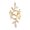 Golden, variant on 1Pc Women Punk Charm Leaf Shape Rhinestone Ear Cuff Clip Earring Jewelry for Party Shopping