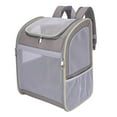 thumbnail image 2 of Mochila portamascotas, bolsa de viaje para perros pequeños y gatos, bolsa de transporte plegable para caminar al aire libre, hacer turismo y viajar Caqui, 2 of 9