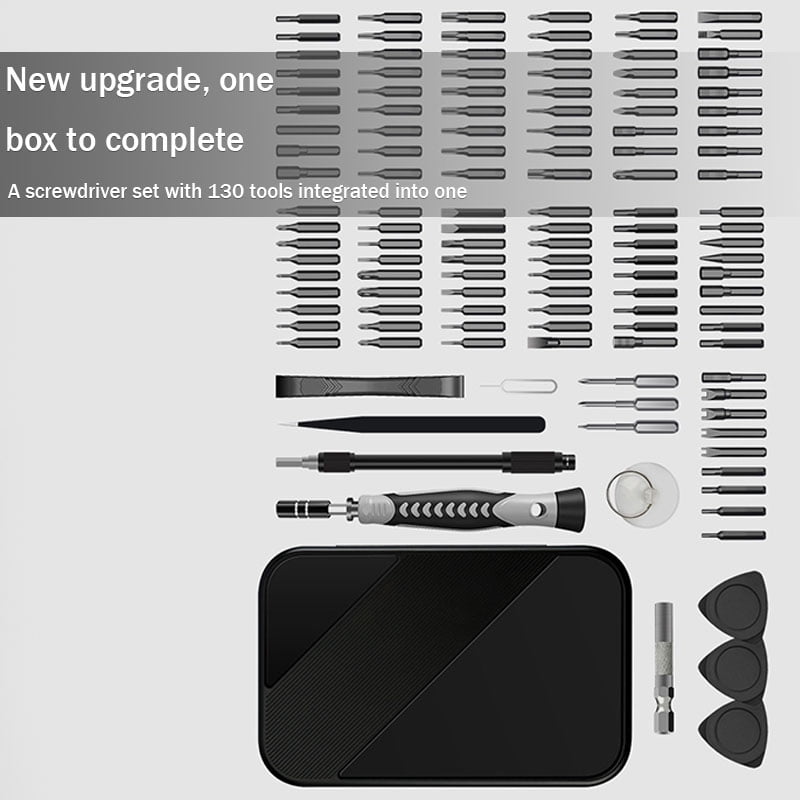 130-in-1 precision screwdriver set, exquisite gift box version, cross-border hot-selling manual screwdriver combination tool