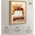 thumbnail image 2 of Little Bird with Fall Flowers Glam Canvas Fashion Art Print by Art Remedy, Gold Frame, 36 x 54, 2 of 7