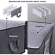 thumbnail image 3 of Bolsa organizadora de ropa de gran capacidad con asa reforzada, tela gruesa para edredones, mantas, ropa de cama, plegable con cremallera resistente, ventana transparente, paquete de 3,, 3 of 6
