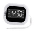 thumbnail image 3 of Reloj del reloj despertador reloj de despertador fuerte de escritorio portátil 12/24 horas relojes eléctricos para Estándar, 3 of 8