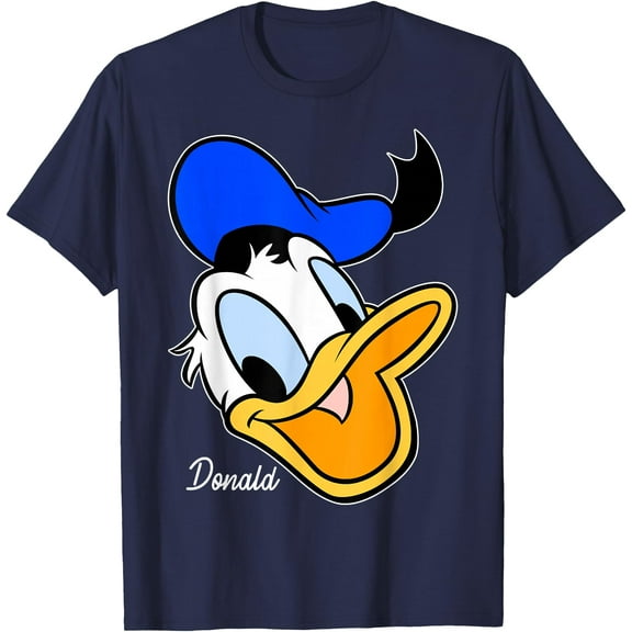 Donald Duck Big Face DTG Print Unisex T-Shirt