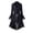 Black, variant on Homenesgenics Jackets for Women under $10.00 Women Vintage Long-sleeved waist Back Bandage Lace Stitching Jacket OverCoat Black L