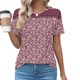thumbnail image 1 of Puntoco Liquidación de blusas cortas para mujer Blusa informal de manga corta con cuello redondo a la moda para primavera/verano para mujer, 1 of 5