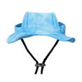 thumbnail image 3 of Pet Sun Hat for Cats, Breathable Cat Sun Hat with Earholes for Small Cats and Puppies, Lightweight Terylene Summer Outdoor Hat, UV Protection Wide Brim Pet Hat, Blue/Yellow/Purple 10in, 3 of 7