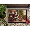 thumbnail image 3 of Norwegian Elkhound and Santa Claus Doormat 36 in x 24 in, 3 of 5