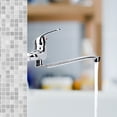 thumbnail image 3 of Faucet-Wall Mounted Kitchen Sink Faucet Hot Cold Water Mixer Tap Double Holes, 3 of 7