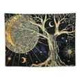 thumbnail image 5 of PRATYUS  Sun and Moon Tapestry Tree of Life Wall Tapestry for Bedroom Aesthetic,Gold Wall Hanging Home Decor for Dorm Living Room  50x40inch, 5 of 6