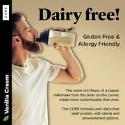 Keto Chow CORE Vanilla Cream with Stevia Ultra Low-Carb Meal Shake, Single Meal