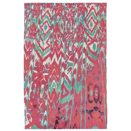 Ashlyn Bright Multi Outdoor Rug, Purple/Pink/Green, 5ft-6in x 8ft-6in Area Rug