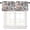 Bohoblue-1, variant on Boho Floral Kitchen Valance Curtains, Vintage Paisley Print Home Decor Short Drapes for Bedroom Living Room Cafe Rod Pocket Window Treatment 1 Panels Set 54 W x 18 L Inch