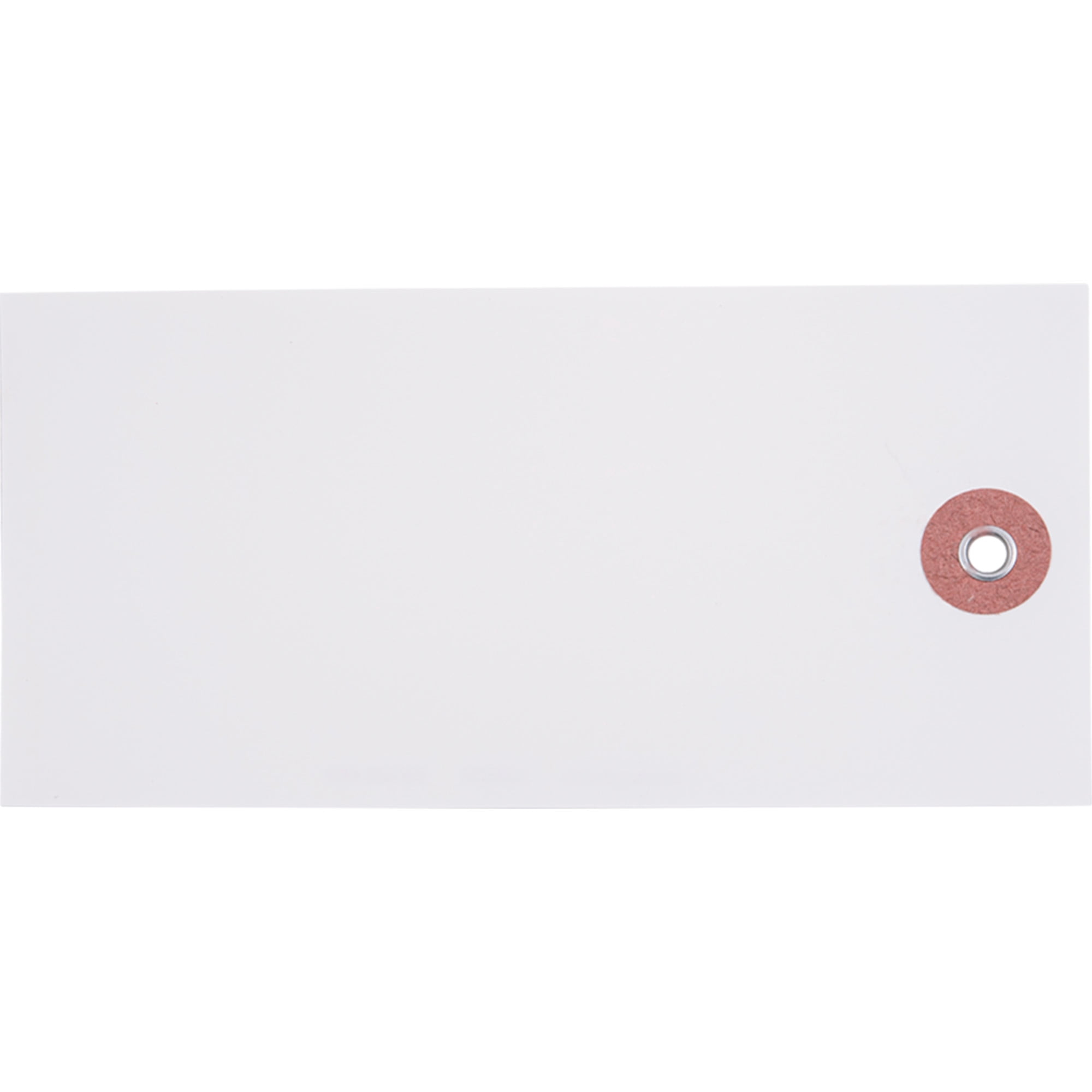 Brock Blank White Polyart Tags 4 3/4 Inch x 2 3/8 Inch With Reinforced Metal Eyelet Includes Wire-Brock Ballpoint Pen-Brockmark Marker 1000 Tags/Box