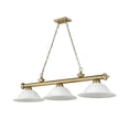 thumbnail image 7 of Z-Lite 2306-3BN-WM16 Cordon 3 Light 16" Wide Billiard Chandelier - White, 7 of 7