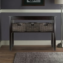 Winsome Wood Morris Console Table with 3 Storage Baskets, Espresso Finish