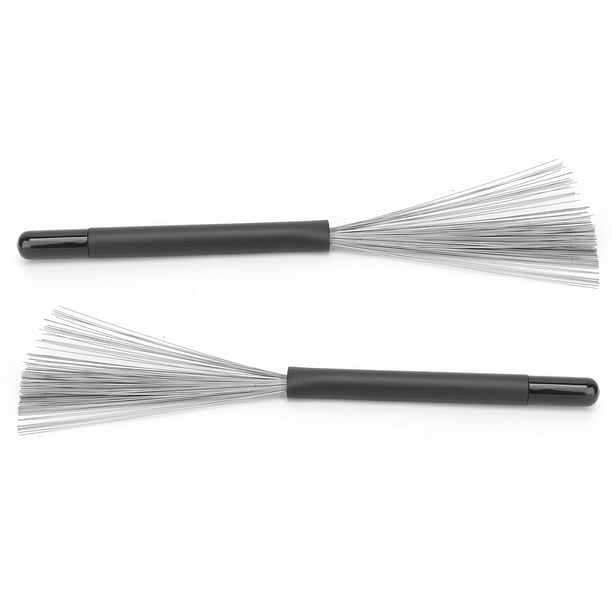 Jazz Drum Brushes,Pair Drum Brushes Retractable Retractable Drum