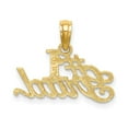 thumbnail image 6 of Auriga Fine Jewelry 14K Yellow Gold #1 Grad Charm Pendant for Women (L-13.7 mm,W-19.1 mm), 6 of 6