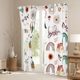 thumbnail image 3 of Boho Rainbow 30%-50% Blackout Curtains Cute Dreamcatcher Curtains, Cartoon Sun Moon Bohemian Stripes Curtains & Drapes Botanical Leaves Flowers Window Curtains 52Wx84L, 3 of 6