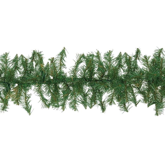 The Gerson Companies 9 Ft. Canadian Pine Garland - Artificial, Decorated - Single Piece, Green