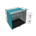 thumbnail image 6 of Scallop Dog Crate Cover, Continuous Underwater Creatures Pattern Shells Starfish, Easy to Use Pet Kennel Cover Small Dogs Puppies Kittens, 7 Sizes, Sea Blue Dark Seafoam, by Ambesonne, 6 of 6