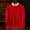 Red, variant on Dgankt Mens Sweater Fashion Casual Solid Color Warmth Laziness Loose Round Neck Long Sleeve Sweater,Size M-2XL