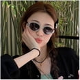 thumbnail image 5 of 2024 New Fashion Arc De Triomphe Retro Oval Frame Sunglasses, 5 of 5