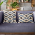 thumbnail image 3 of Plutus Brands Blue Plutus Color Stitched Dot Luxury Throw Pillow 22 in x 22in, Double Sided 22" x 22", 3 of 9