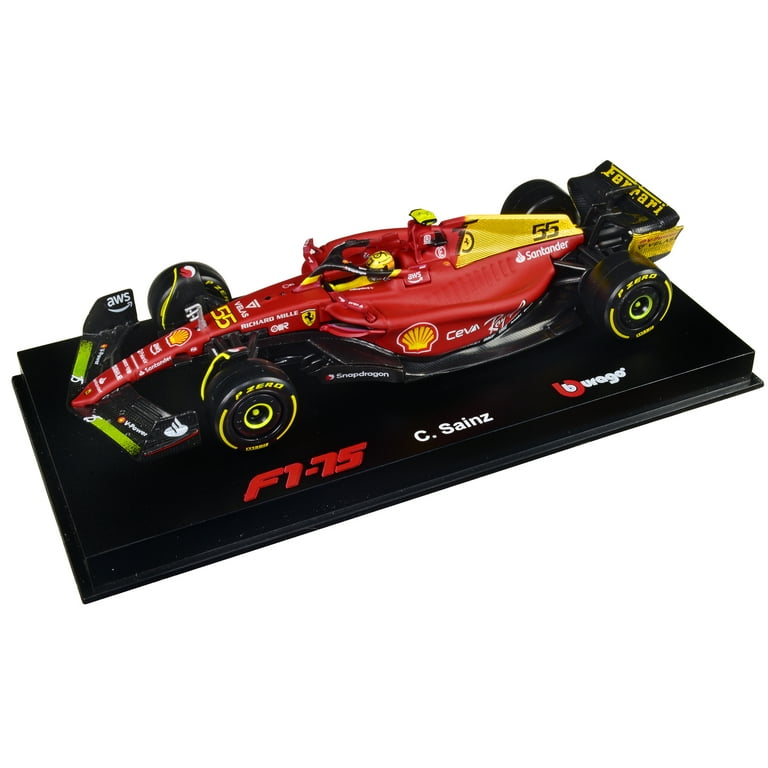 Burago 1/43 Scale 18-36832 - F1 Ferrari F1-75 2022 #55 C.Sainz