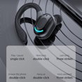 thumbnail image 1 of Audífonos colgantes impermeables inalámbricos compatibles con Bluetooth (negro), 1 of 9