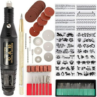 USB Engraving Pen, Rechargeable Engraver Etching Pen, Cordless Wood  Engraving Kit for Glass Stone Jewelry Nails Ceramics