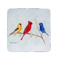 thumbnail image 1 of Betsy Drake CT298 Three Birds Coaster - Set of 4, 1 of 1