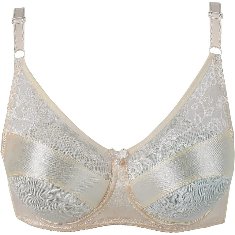 Special Pocket Bra for Silicone Breast Forms Post Surgery Mastectomy  Crossdress Beige Bra Size 36/80