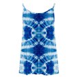 thumbnail image 5 of up to 60% off Gifts Usmixi Womens Tank Tops Fashion Loose Pleated Swing Strap Vest Going out Camisole Shirts Summer Trendy Tie-Dye Print Crewneck Sleeveless Shirts Blouse Blue m, 5 of 5