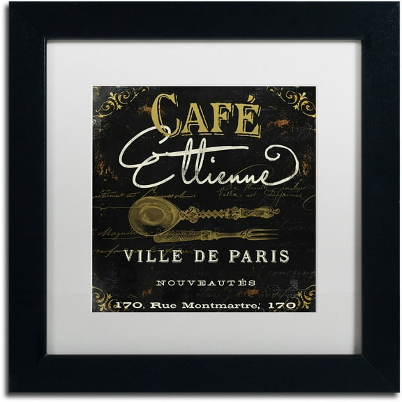 Trademark Fine Art "La Cuisine II" Canvas Art by Color Bakery White Matte, Black Frame
