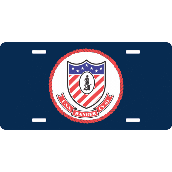 Navy USS Ranger CV-61 License Plate