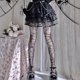 thumbnail image 3 of Medias góticas de rejilla de Halloween para mujer, medias de malla sexys de telaraña grande Lolita, 3 of 5