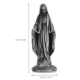 thumbnail image 4 of HOOWIFFY Hoowiffy Metal Craft Mary Figurine for Desktop and Church Decor 2Pcs, 4 of 8