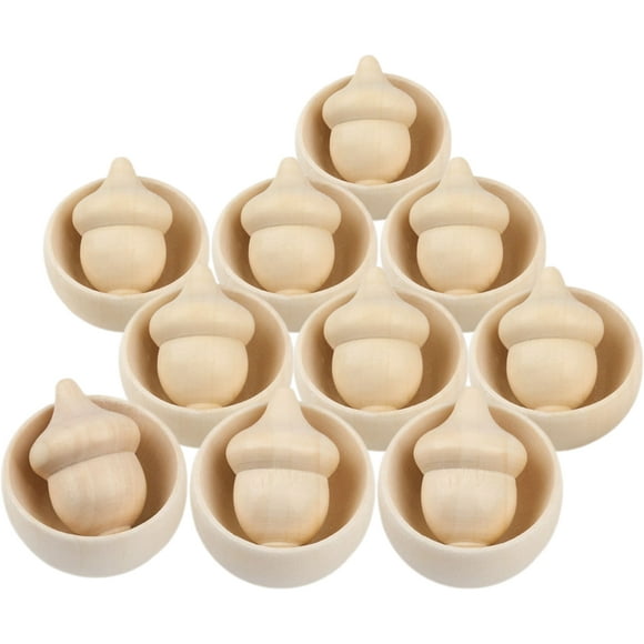 10 sets DIY BOWLENS DE MADERA MODELAS DE ARRILLA PINTURA DE Graffiti Juguetes