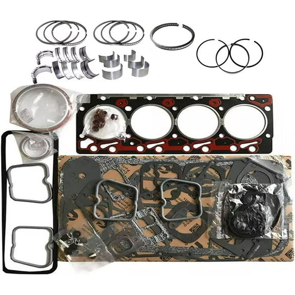 4BT3.9 Engine Overhaul Re-ring Kit Compatible with Cummins 4BT 3.9 Diesel Engine CASE 570LXT 580K 580L W11B Backhoe Loader