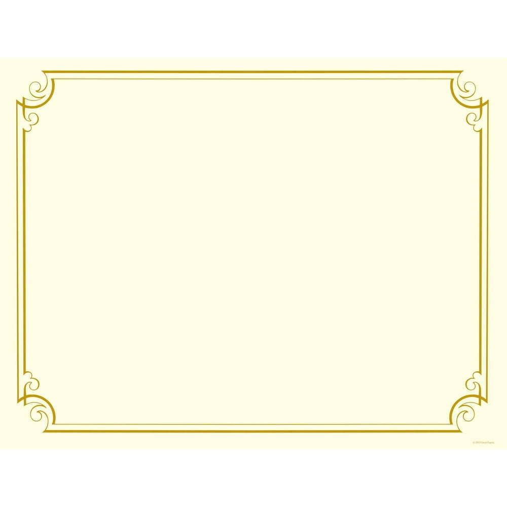 Golden Scroll Frame Cert, 12 - Walmart.com - Walmart.com