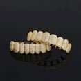 thumbnail image 3 of AIXZETHY Iced Out Diamond Teeth Grillz for Men Women Hip Hop 18K Gold Plated Grills for Your Teeth Top and Bottom Rapper Costume Mouth Grillz with Silicone Molding Bars, 3 of 5