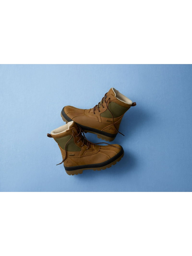Free Shipping! Ozark Trail Men's Insulated Leather Winter Boots