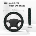 thumbnail image 5 of Aqua Dog Paw Print Cute Steering Wheel Covers Universal Puppy Animal Lover Soft Steering Wheel Protector for SUV Car Accessories, 5 of 6