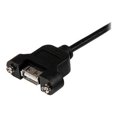 thumbnail image 5 of StarTech.com 2 ft Panel Mount USB Cable A to A F/M - Panel Mount USB Extension USB A-Female to A-Male Adapter Cable 2ft - USB-A (F) Port (USBPNLAFAM2) - USB extension cable - USB (F) to USB (M) - 2 ft - molded, thumbscrews - black - for P/N: UUSBOTG, 5 of 5