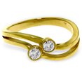 thumbnail image 2 of Galaxy Gold 14K Solid Gold 0.20 Carat Natural Diamond Ring for Women - Yellow Gold Fine Jewelry, 2 of 2