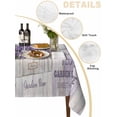 thumbnail image 3 of Purple Vintage Lavenders Tablecloth Rectangle Table Cloth 52x70, Waterproof Tablecloth Outdoor Table Cloth, Farmhouse Wooden Retro Art Washable Table Cover for Kitchen Dinning Party, 3 of 8