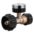 thumbnail image 1 of Adaptador de recarga de tanque de propano con manómetro para tanques de 540 lb, 1 of 6