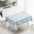thumbnail image 6 of Coastal Nautical Tablecloth Beach Ocean Themed Starfish Coral Table Cloth for Rectangle Tables Underwater Sea Life Waterproof Resistant Table Covers for Kitchen Dining/Party, Blue, 60x120, 6 of 6
