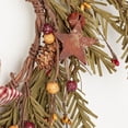 thumbnail image 2 of Primitive Rustic Bells and Pine Christmas Holiday Wreath by Factory Direct Craft, 2 of 4
