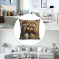thumbnail image 3 of otters hugging seashells Linen toss pillowcase decoration pillowcase gifting preferred 20x20 inch cushion cover sofa pillowcase sofa bedroom living room car, 3 of 8